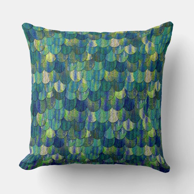 Magical Mermaid Scales Cushion (Front)