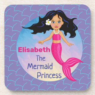 Magical Mermaid Under The Sea Birthday Coaster
