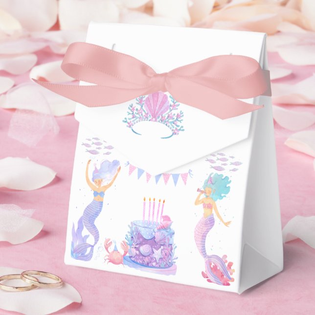 Magical Mermaid Under the Sea Kids Birthday Favour Box (Wedding)