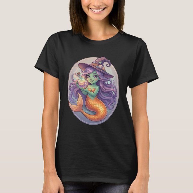 Magical Mermaid with Potion T-Shirt (Front)