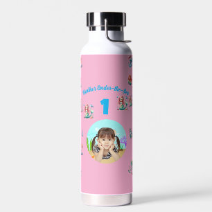 Magical Mermaids Onder-the-Sea 1st Birthday Favour Water Bottle