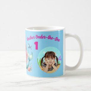 Magical Mermaids Onder-the-Sea 1st Birthday Photo Coffee Mug