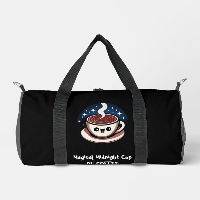 Magical Midnight Cup Of Coffee  Duffle Bag (Front)