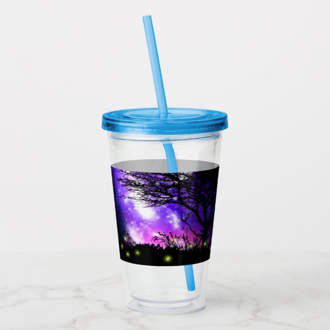 Magical Milky Way Acrylic Tumbler (Left)