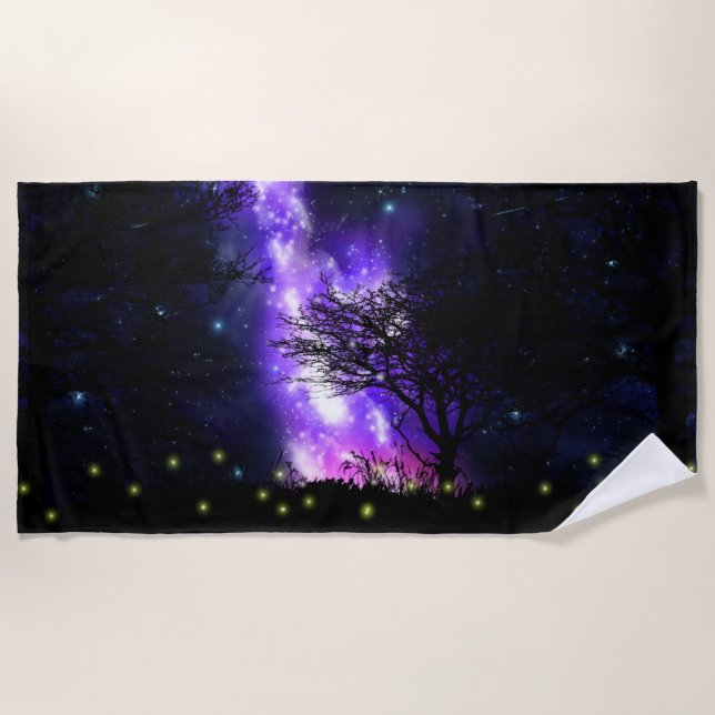 Magical Milky Way Beach Towel (Front)