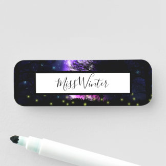 Magical Milky Way Name Tag