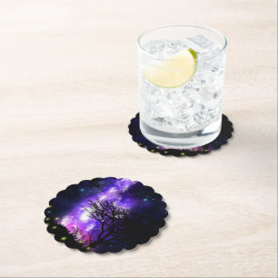 Magical Milky Way Paper Coaster