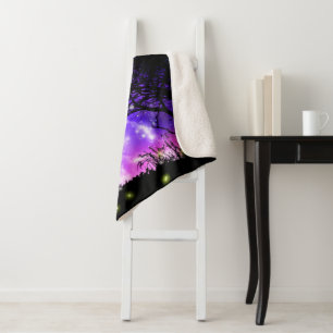 Magical Milky Way Sherpa Blanket
