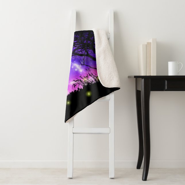 Magical Milky Way Sherpa Blanket (In Situ)