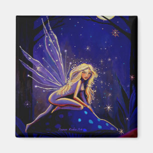 Magical Moonlight Faery - Fairy Art Magnet