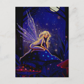 Magical Moonlight Faery - Fairy Art Postcard