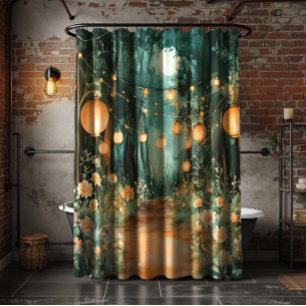 Magical Moonlit Garden Shower Curtain