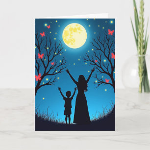 Magical Moonlit Night Scene Card