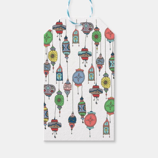 Magical Moroccan Lanterns Gift Tag (Front)