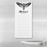Magical MOTH Custom Grocery Shopping To-Do List Magnetic Notepad<br><div class="desc">Make your shopping lists in style with this customisable grocery shopping or to-do list notepad. Change the text,  font and colours to suit your needs. Keep or delete the lines too. Check my shop for more or let me know if you'd like something custom!</div>