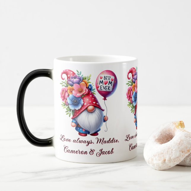 Magical Mother's Day: Colour-Changing Gnome Magic Mug (With Donut)