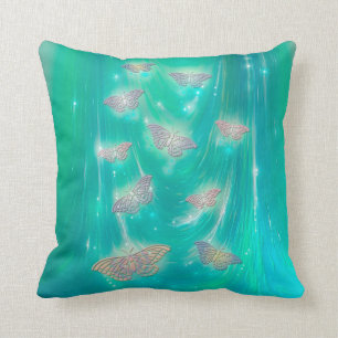 Magical Moths Fantasy Art Cushion
