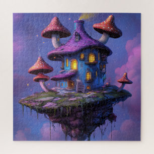 Magical Mushroom Fairy House & Floating Island Jigsaw Puzzle