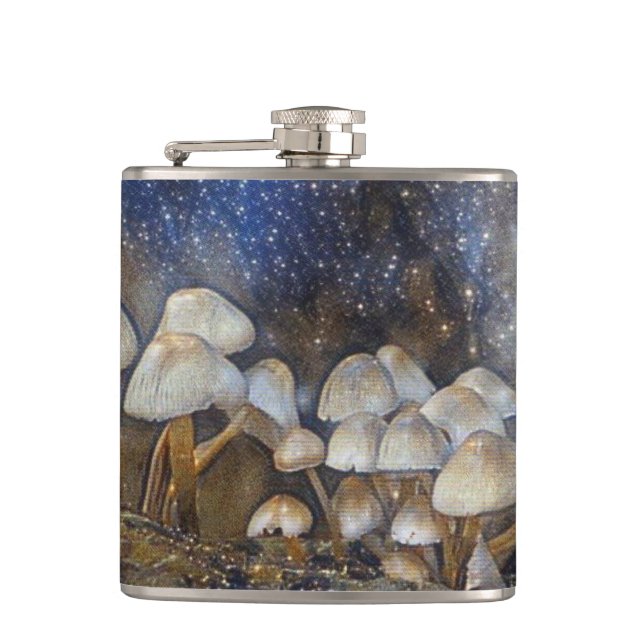 Magical Mushroom Hip Flask (Front)