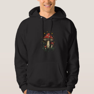 Magical Mushroom Starry Night Enchanted Forest Hoodie