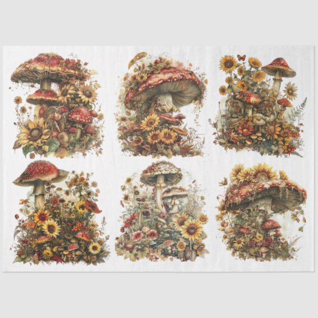 Magical Mushrooms Tissue Paper (Front)