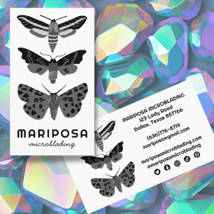 Magical Mystical 3 MOTHS Aesthetician Beauty Salon Business Card