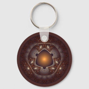 Magical mystical fractal ornament key ring