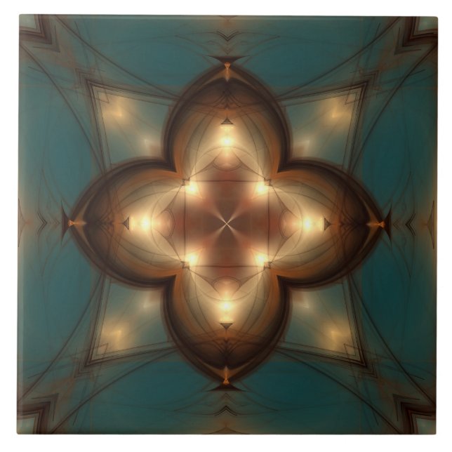 Magical mystical glossy pattern tile (Front)