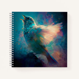 Magical Mystical Songbird Singing Its Song Notebook