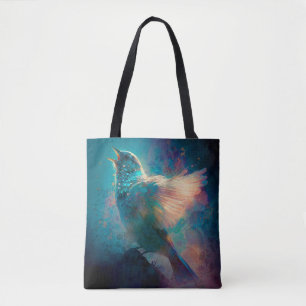 Magical Mystical Songbird Singing Its Song Tote Bag