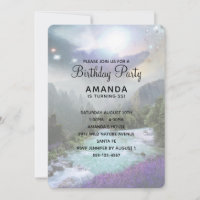 Magical Nature Landscape Scenic Birthday Invite