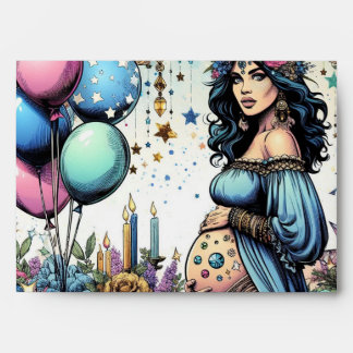 Magical New Baby on Its Way Cards Envelope