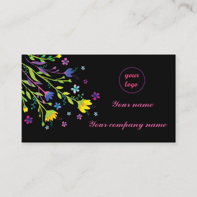 Magical night garden business card (Front)