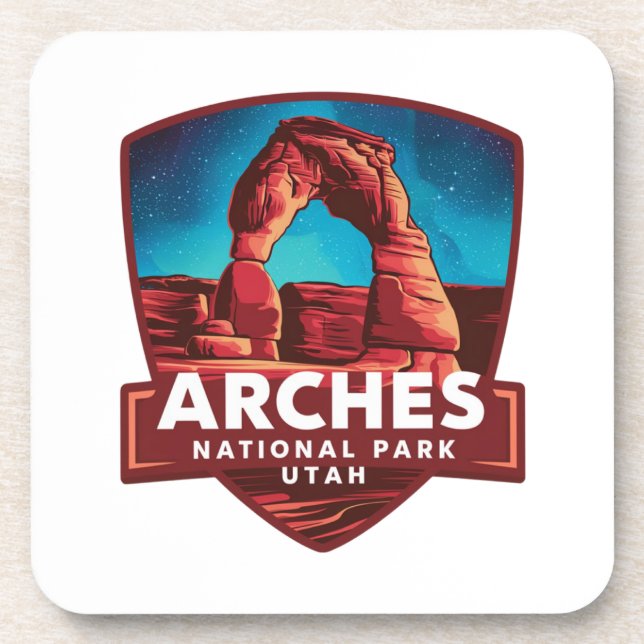 Magical Night in Arches National Park Coaster (Front)