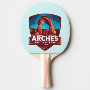 Magical Night in Arches National Park Ping Pong Paddle