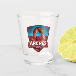 Magical Night in Arches National Park Shot Glass