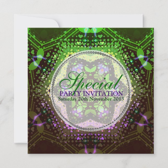 Magical Night Love Special Party Invitations (Front)