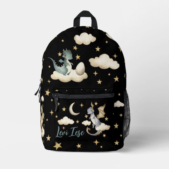 Magical Night Sky Dragon Backpack (Front)
