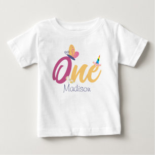 magical one baby first birthday personalised name T-Shirt