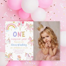 Magical One Unicorn 1st Birthday Party Photo
