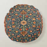 Magical Oriental Rug Pattern in Blue and Red Round Cushion<br><div class="desc">Magical Oriental Rug Pattern in Blue and Red to bring a bit of oriental vibe to your day. Buy for yourself or as a gift for your mother, father, sister, brother, grandparents, son, daughter, friend, relative, neighbor, co-worker, girlfriend, and boyfriend. Perfect gift idea for Birthday, Christmas, Halloween, New year, Hanukkah,...</div>