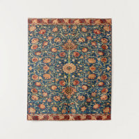 Magical Oriental Rug Pattern in Blue and Red