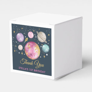 Magical Outer Space First Trip Around Sun Birthday Favour Box