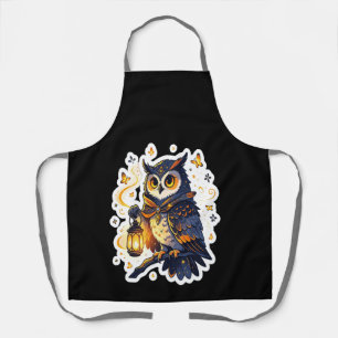 Magical Owl Kitchen Apron
