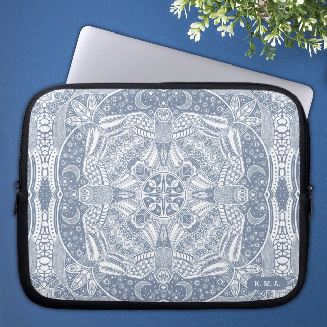 Magical Owl Mandala Laptop Sleeve (Creator Uploaded)