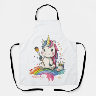 Magical Painter Unicorn (1) Apron