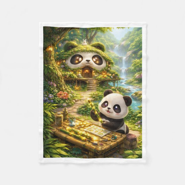Magical Panda Forest Blanket (Front)