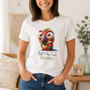 Magical Parrot Caricatures 1st Birthday  T-Shirt