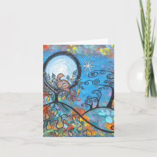 Magical Partridge In A Pear Tree Christmas Card