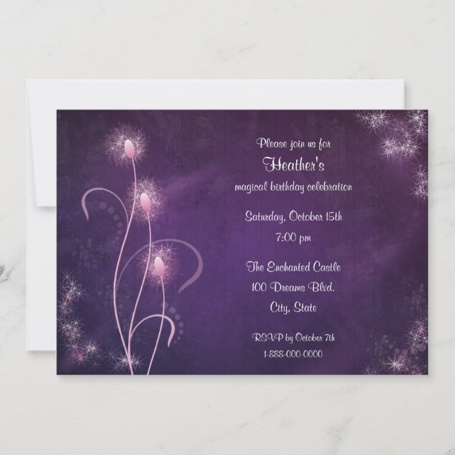 Magical Party Invitation (Front)
